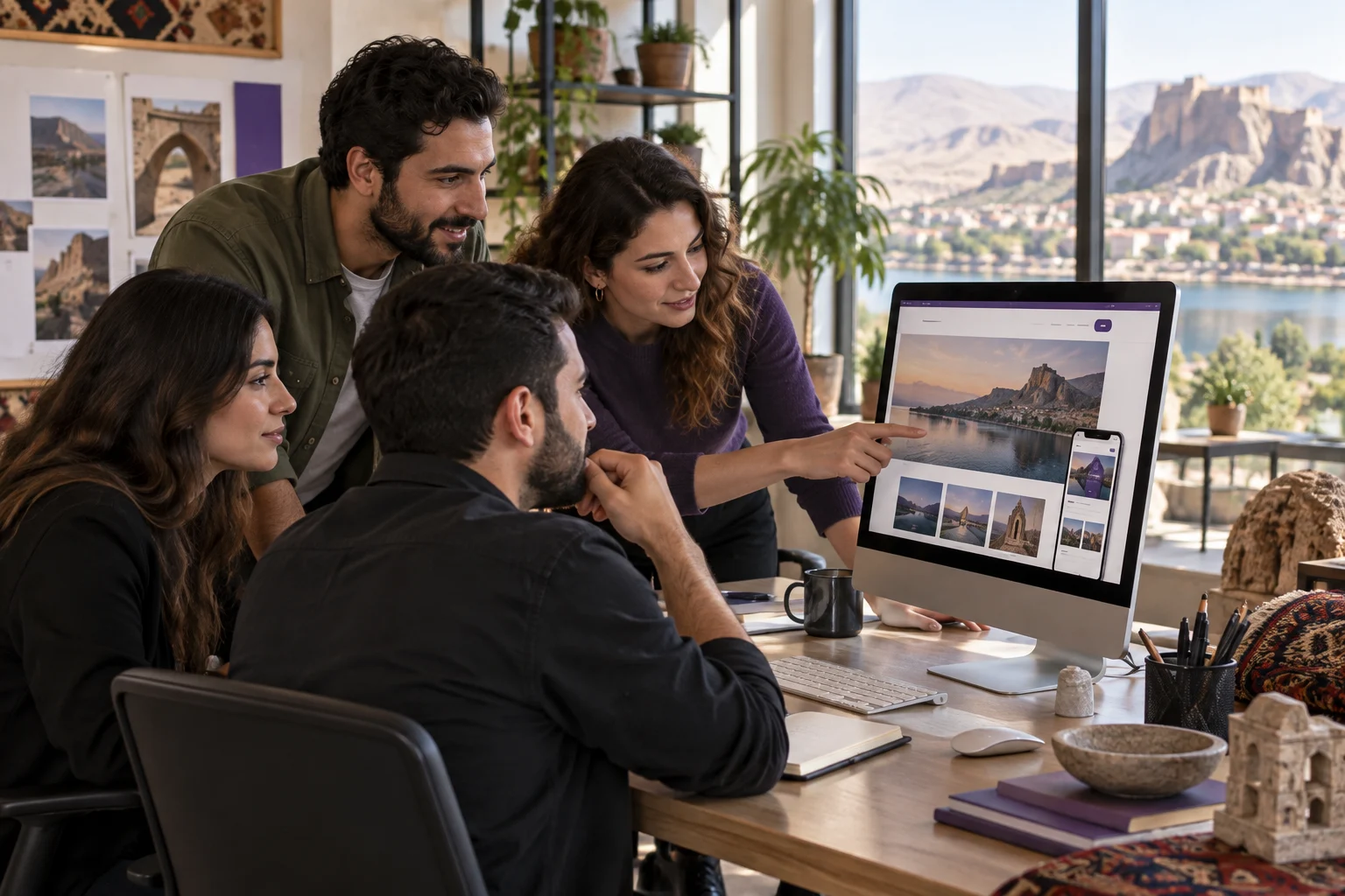 Kütahya web tasarım projesi için birlikte çalışan ekip